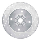 R1 Concepts 1965-1974 Volkswagen Type 3 Sedan/Fastback/Squareback Front Right Drill & Slot Silver Brake Rotor by R1 Concepts 631-74003R