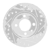 R1 Concepts 1980-8 Audi Coupe Front Left Drilled & Slotted Silver Brake Rotor by R1 Concepts 631-74004L