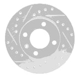 R1 Concepts 1980-8 Audi Coupe Front Left Drilled & Slotted Silver Brake Rotor by R1 Concepts 631-74004L