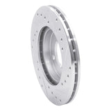 R1 Concepts 1980-8 Audi Coupe Front Left Drilled & Slotted Silver Brake Rotor by R1 Concepts 631-74004L