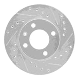 R1 Concepts 1980-8 Audi 4000 Front Right Drilled & Slotted Silver Brake Rotor by R1 Concepts 631-74004R