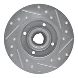 R1 Concepts 1985-2002 Volkswagen Cabrio Rear Left Drilled & Slotted Silver Brake Rotor by R1 Concepts 631-74005L