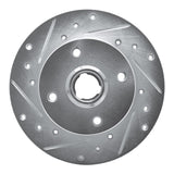 R1 Concepts 1985-2002 Volkswagen Cabrio Rear Left Drilled & Slotted Silver Brake Rotor by R1 Concepts 631-74005L