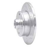 R1 Concepts 1985-2002 Volkswagen Passat (USA/Canada) Rear Right Drilled & Slotted Silver Brake Rotor by R1 Concepts 631-74005R