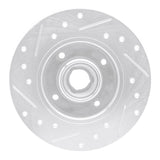 R1 Concepts 1985-2002 Volkswagen Passat (USA/Canada) Rear Right Drilled & Slotted Silver Brake Rotor by R1 Concepts 631-74005R