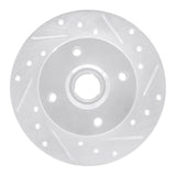 R1 Concepts 1985-2002 Volkswagen Passat (USA/Canada) Rear Right Drilled & Slotted Silver Brake Rotor by R1 Concepts 631-74005R