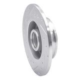 R1 Concepts 1985-2002 Volkswagen Passat (USA/Canada) Rear Right Drilled & Slotted Silver Brake Rotor by R1 Concepts 631-74005R