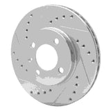 R1 Concepts 1986-1998 Volkswagen Passat (USA/Canada)/Jetta Sedan Front Left Drilled & Slotted Silver Brake Rotor by R1 Concepts 631-74006L