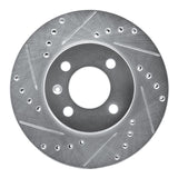 R1 Concepts 1986-1998 Volkswagen Passat (USA/Canada)/Jetta Sedan Front Left Drilled & Slotted Silver Brake Rotor by R1 Concepts 631-74006L