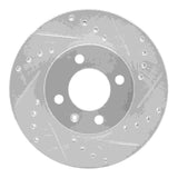R1 Concepts 1986-1998 Volkswagen Derby (Mexico) Front Right Drilled & Slotted Silver Brake Rotor by R1 Concepts 631-74006R