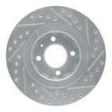 R1 Concepts 1990-1993 Volkswagen Corrado/Passat (USA/Canada) Front Left Drilled & Slotted Silver Brake Rotor by R1 Concepts 631-74008L