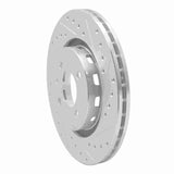 R1 Concepts 1990-1993 Volkswagen Passat (USA/Canada) Front Right Drilled & Slotted Silver Brake Rotor by R1 Concepts 631-74008R