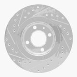 R1 Concepts 1990-1993 Volkswagen Passat (USA/Canada) Front Right Drilled & Slotted Silver Brake Rotor by R1 Concepts 631-74008R