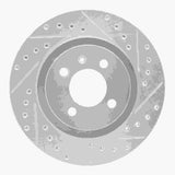 R1 Concepts 1990-1993 Volkswagen Passat (USA/Canada) Front Right Drilled & Slotted Silver Brake Rotor by R1 Concepts 631-74008R
