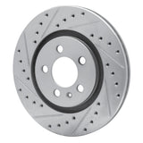 R1 Concepts 1992-1995 Volkswagen Passat (USA/Canada) Front Left Drilled & Slotted Silver Brake Rotor by R1 Concepts 631-74009L