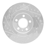 R1 Concepts 1992-1995 Volkswagen Passat (USA/Canada) Front Right Drilled & Slotted Silver Brake Rotor by R1 Concepts 631-74009R