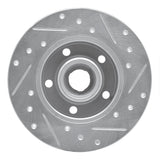 R1 Concepts 1992-1998 Volkswagen Golf Rear Left Drilled & Slotted Silver Brake Rotor by R1 Concepts 631-74010L