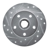 R1 Concepts 1992-1998 Volkswagen Golf Rear Left Drilled & Slotted Silver Brake Rotor by R1 Concepts 631-74010L