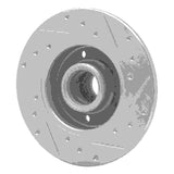 R1 Concepts 1992-1998 Volkswagen Golf Rear Left Drilled & Slotted Silver Brake Rotor by R1 Concepts 631-74010L