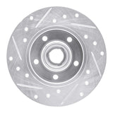 R1 Concepts 1992-1998 Volkswagen Passat (USA/Canada) Rear Right Drilled & Slotted Silver Brake Rotor by R1 Concepts 631-74010R