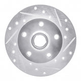 R1 Concepts 1992-1998 Volkswagen Passat (USA/Canada) Rear Right Drilled & Slotted Silver Brake Rotor by R1 Concepts 631-74010R