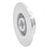 R1 Concepts 1992-1998 Volkswagen Passat (USA/Canada) Rear Right Drilled & Slotted Silver Brake Rotor by R1 Concepts 631-74010R