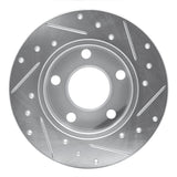 R1 Concepts 1992-2005 Audi A6 Quattro Rear Left Drilled & Slotted Silver Brake Rotor by R1 Concepts 631-74011L