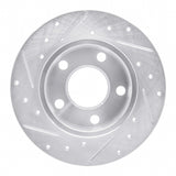 R1 Concepts 1992-2005 Audi A6 Quattro Rear Right Drilled & Slotted Silver Brake Rotor by R1 Concepts 631-74011R