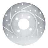 R1 Concepts 1984-1997 Audi Coupe Front Left Drilled & Slotted Silver Brake Rotor by R1 Concepts 631-74013L