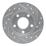 R1 Concepts 1996-2005 Audi A4 Quattro Rear Left Drilled & Slotted Silver Brake Rotor by R1 Concepts 631-74014L