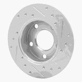 R1 Concepts 1996-2005 Audi A4 Quattro Rear Left Drilled & Slotted Silver Brake Rotor by R1 Concepts 631-74014L
