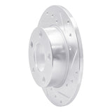 R1 Concepts 1996-2005 Audi A4 Quattro Rear Right Drilled & Slotted Silver Brake Rotor by R1 Concepts 631-74014R