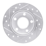 R1 Concepts 1996-2005 Audi A4 Quattro Rear Right Drilled & Slotted Silver Brake Rotor by R1 Concepts 631-74014R