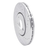R1 Concepts 1996-1998 Volkswagen Golf Front Right Drill & Slot Silver Brake Rotor by R1 Concepts 631-74015R