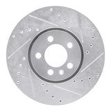 R1 Concepts 1996-1998 Volkswagen Golf Front Right Drill & Slot Silver Brake Rotor by R1 Concepts 631-74015R