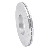 R1 Concepts 1996-1998 Volkswagen Golf Front Right Drill & Slot Silver Brake Rotor by R1 Concepts 631-74015R