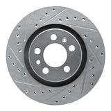 R1 Concepts 1998-2015 Volkswagen Jetta Wagon/Jetta Sedan Front Left Drilled & Slotted Silver Brake Rotor by R1 Concepts 631-74016L