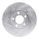 R1 Concepts 1998-1998 Volkswagen Passat (USA/Canada) Front Right Drilled & Slotted Silver Brake Rotor by R1 Concepts 631-74017R