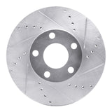 R1 Concepts 1998-1998 Volkswagen Passat (USA/Canada) Front Right Drilled & Slotted Silver Brake Rotor by R1 Concepts 631-74017R