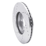 R1 Concepts 1998-1998 Volkswagen Passat (USA/Canada) Front Right Drilled & Slotted Silver Brake Rotor by R1 Concepts 631-74017R