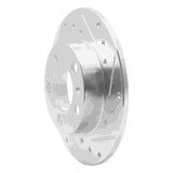 R1 Concepts 1998-2024 Audi TT Rear Right Drilled & Slotted Silver Brake Rotor by R1 Concepts 631-74019R