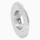 R1 Concepts 1998-2024 Audi TT Rear Right Drilled & Slotted Silver Brake Rotor by R1 Concepts 631-74019R