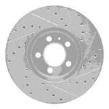 R1 Concepts 1998-2018 Audi A1 (Mexico) Front Left Drilled & Slotted Silver Brake Rotor by R1 Concepts 631-74020L