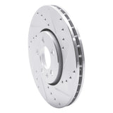R1 Concepts 1998-2018 Audi A1 (Mexico) Front Right Drilled & Slotted Silver Brake Rotor by R1 Concepts 631-74020R