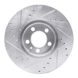 R1 Concepts 1998-2018 Audi A1 (Mexico) Front Right Drilled & Slotted Silver Brake Rotor by R1 Concepts 631-74020R