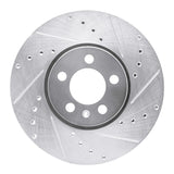 R1 Concepts 1998-2018 Audi A1 (Mexico) Front Right Drilled & Slotted Silver Brake Rotor by R1 Concepts 631-74020R