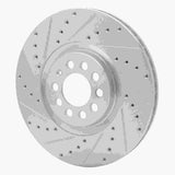 R1 Concepts 2000-2006 Audi TT Front Left Drilled & Slotted Silver Brake Rotor by R1 Concepts 631-74021L