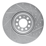 R1 Concepts 2000-2006 Audi TT Front Left Drilled & Slotted Silver Brake Rotor by R1 Concepts 631-74021L