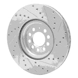 R1 Concepts 2000-2006 Audi TT Front Left Drilled & Slotted Silver Brake Rotor by R1 Concepts 631-74021L