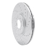 R1 Concepts 2000-2006 Audi TT Quattro Front Right Drilled & Slotted Silver Brake Rotor by R1 Concepts 631-74021R